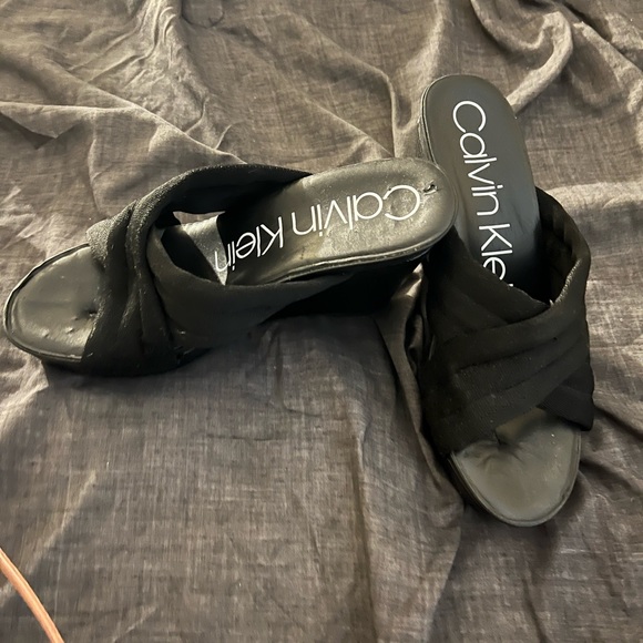 Calvin Klein wedge sandals size 7 - Picture 1 of 5
